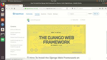 django install in ubuntu 17.10