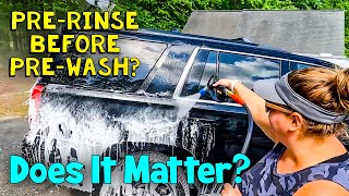 PreWashing With Or Without PreRinsing?  #detailingtips #detailing #ceramiccoatingsrichmond