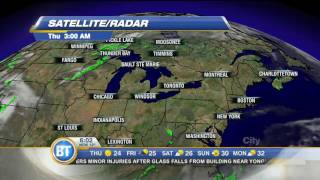 Video: Clear skies today, chance of thunderstorms tomorrow