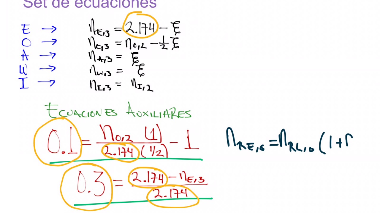 13 Balance de Materia con Reacción Conversión y porcentaje de exceso