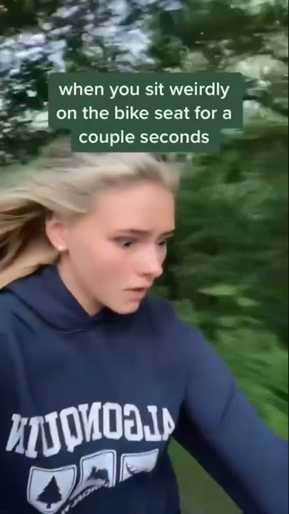 When you sit weirdly on the bike for a couple seconds shorts