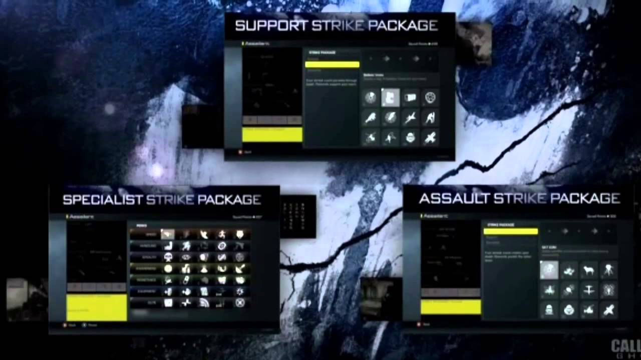 Point streaks Revealed - COD GHOSTS Assault, Support and Sp