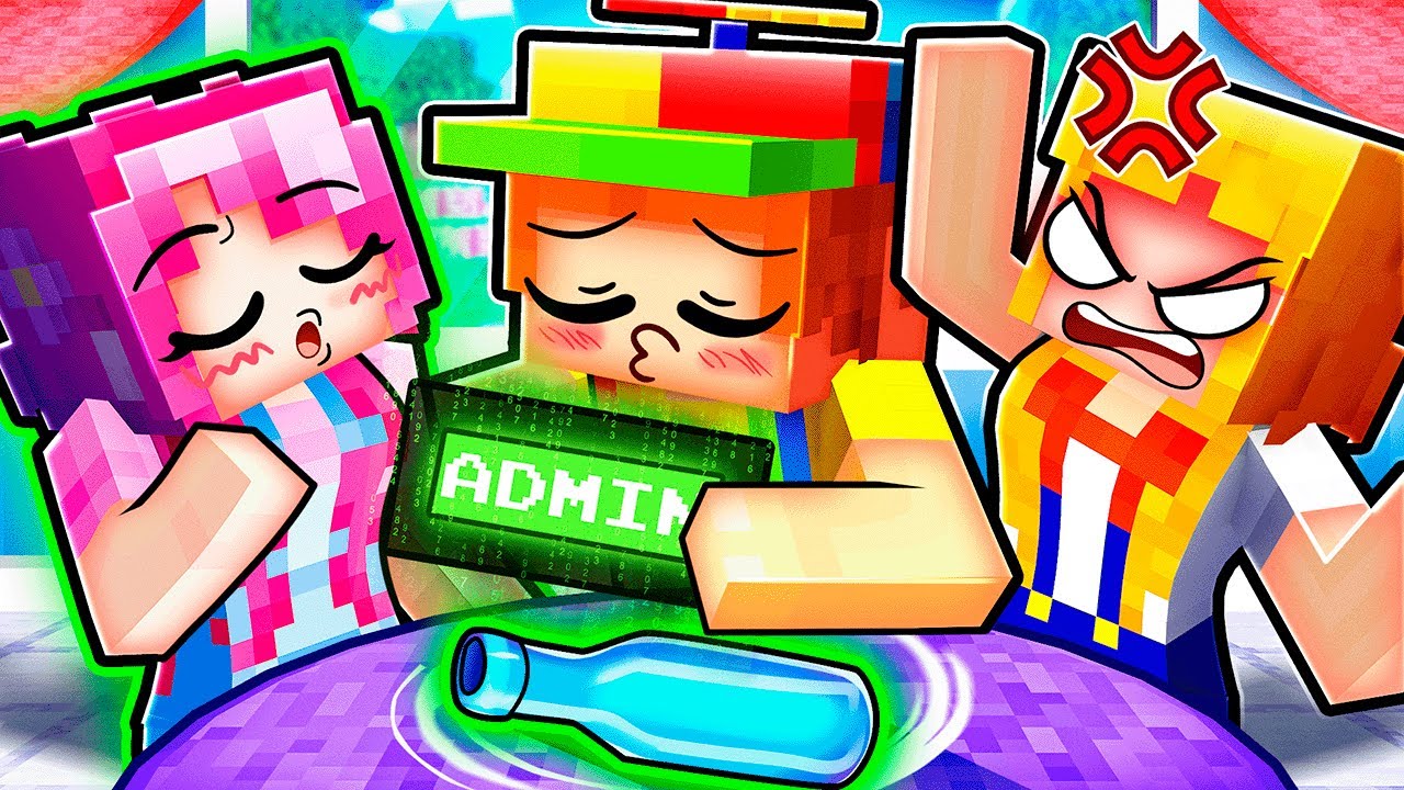 Cheating with ADMIN COMMANDS In SPIN THE BOTTLE With My Crush!