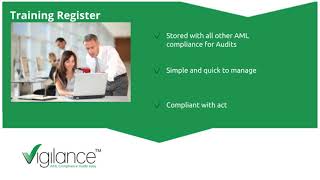 Training Register with the Vigilance AML Compliance Platform