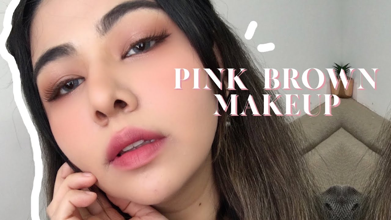 GRWM PINK BROWN MAKEUP 🍂 Maquillaje coreano para latinas + chisme | priso blossom