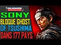 Ghost of tsushima bloqu dans 177 pays par sony encore