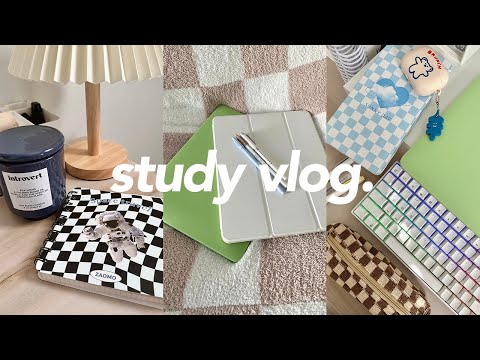 study vlog 🕯️🍓 | 48 hours, studying, taking notes, being productive