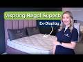 Vispring Super King Size Zip and Link - CLEARANCE - Ex-Showroom - Plush Heather Ceto Headboard and Regal Superb Divan Bed Video1