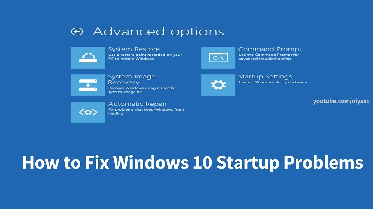 How To Fix Windows 10 Startup Problems : Comprehensive Solution - YouTube