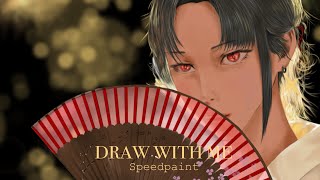 Draw With Me🖊️(my oc) Ophelia Weldarion |speedart,Sketching,colored | Procreate