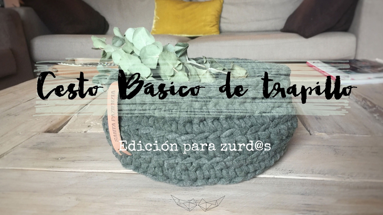 Cesto Básico de Trapillo para Zurdos