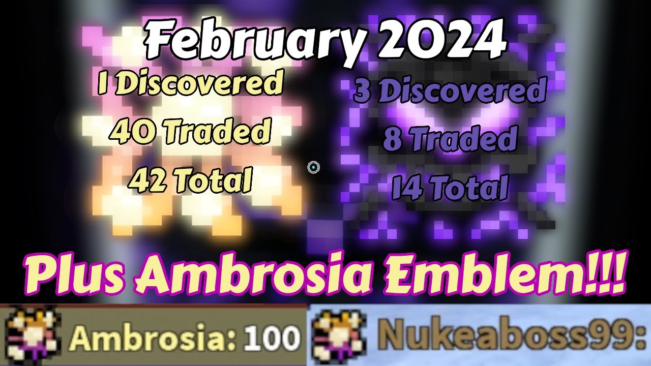 Ambrosia & Nihilium Encounters + Ambrosia Emblem! February 2024