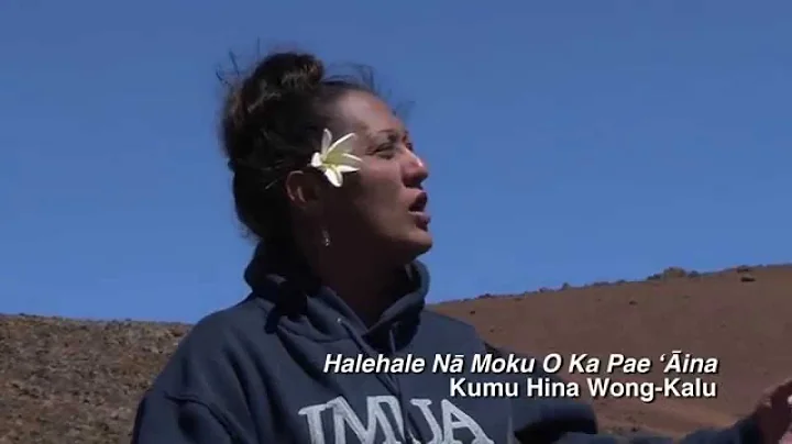 Kumu Hina chants at Mauna Kea