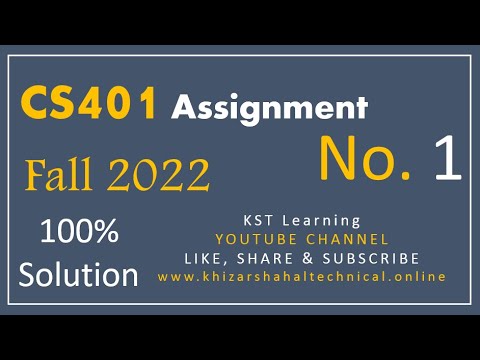 CS401 Assignment 1