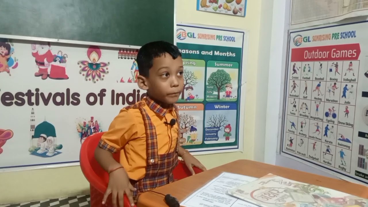 Mihir Chaurasiya | Nursery Class | Hindi Oral | Half Yearly Exam | SA-1 | BGL Sunrising Pre School