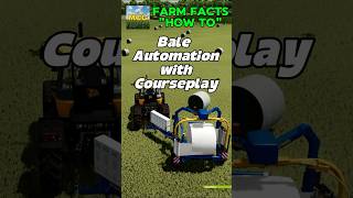 How to Automate Bale Wrapping in FS25 with Courseplay #fs25mods #tutorial #shorts #fs25