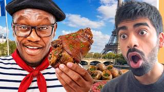 hubeshtv reacts to Deji trying the WEIRDEST food in France!