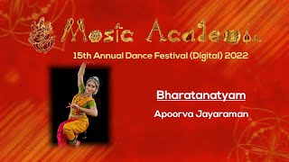Apoorva Jayaraman - dance at The Music Academy 2022