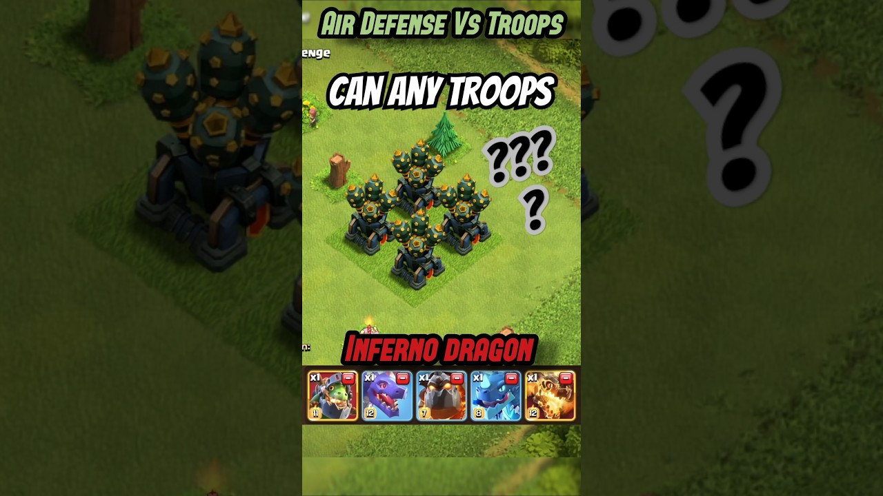 Which TROOP can destroy AIR DEFENSE ll CLASH OF CLANS 