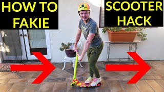 How To Fakie On A Scooter
