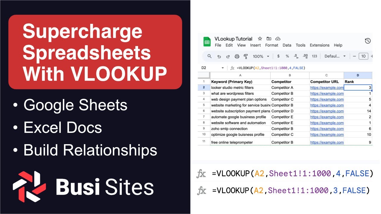 How to Master VLOOKUP in 10 Minutes (With Free Data Template!)
