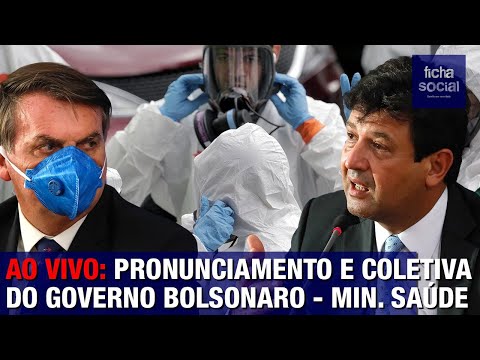 AO VIVO: COLETIVA DE IMPRENSA DO GOVERNO BOLSONARO – MINISTRO MANDETTA – SAÚDE