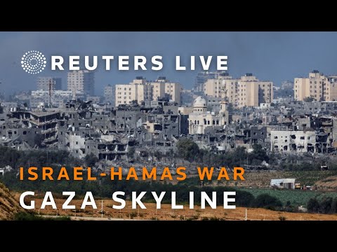 LIVE: View of the Gaza skyline