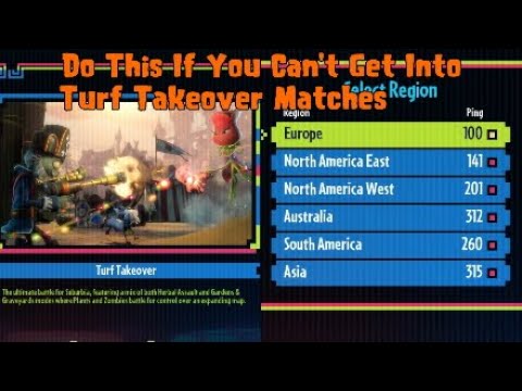 How To Get Into Turf Takeover Matches if the Servers Don't Work! (PvZ GW2)