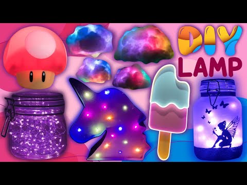 Video 5 DIY LAMP IDEAS - Night Lamp - AMAZING ROOM DECOR... - youtube