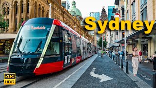 Sydney Australia Walking Tour - George Street in Christmas | 4K HDR