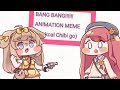 Bang bang animation meme (Trickcal chibi go animation) ashur and butter /credits in des/