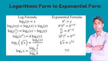 Logarithmic Form to Exponential Form 🤯 #Shorts #algebra #math #maths #mathematics  #learnLogarithms
