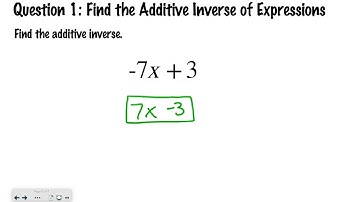 Pre-Algebra 6-3: Subtract Linear Expressions