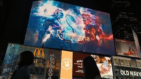 Namit Malhotra’s Ramayana at Times Square, NY | Nitesh Tiwari, Ranbir, Yash, Hans Zimmer & AR Rahman