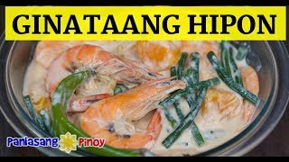 Ginataang Hipon with Sitaw at Kalabasa | Shrimp and Butternut Squash Cooked in Coconut Milk