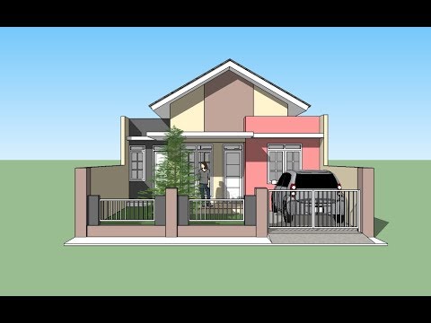 House building tutorial with Google Sketchup - YouTube