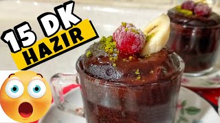 15 Daki̇kada Hazir Bardakta Islak Kek Tarifi