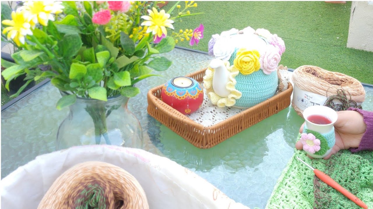 سواليف كروشيه/  حديقتي افضل مكان لراحتي النفسية .