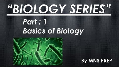 Basics of Biology| NEET MNS 2022| by @flora_fauna23