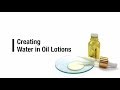 How to make water in oil lotion