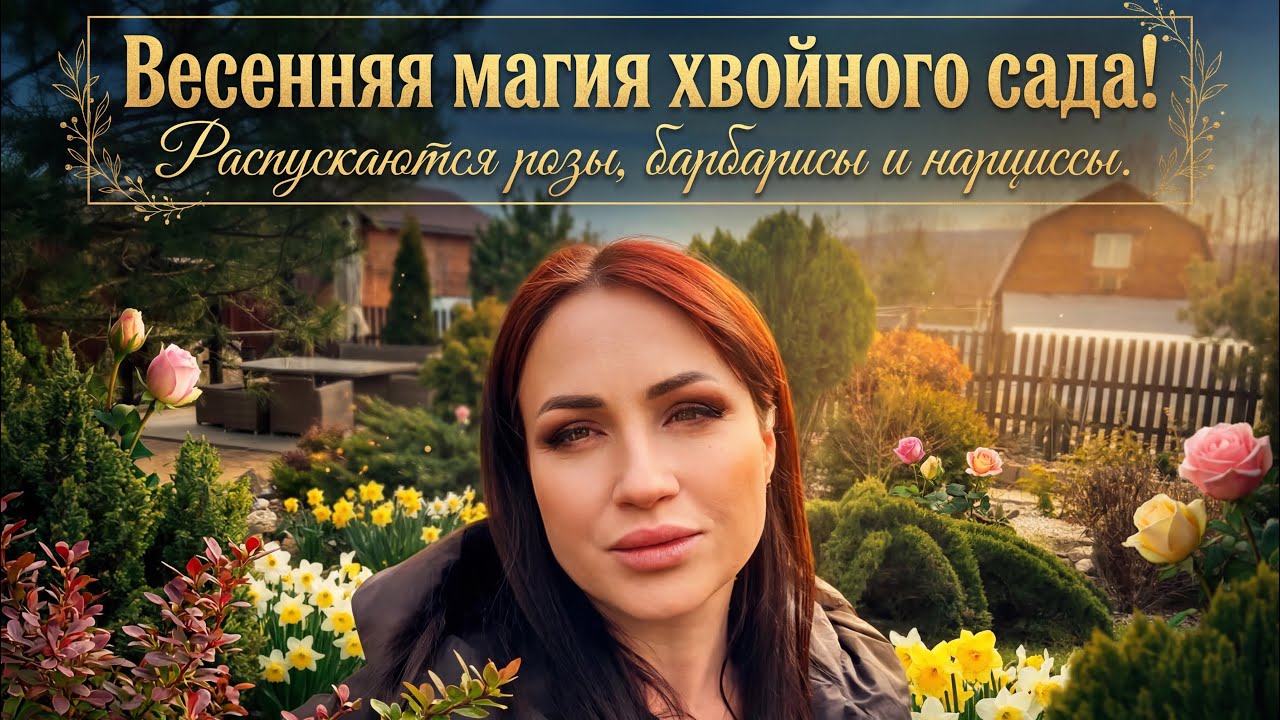 Весенняя магия хвойного сада 