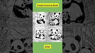 Panda Coloring Book #coloringbook #kids #panda #pandabears #books