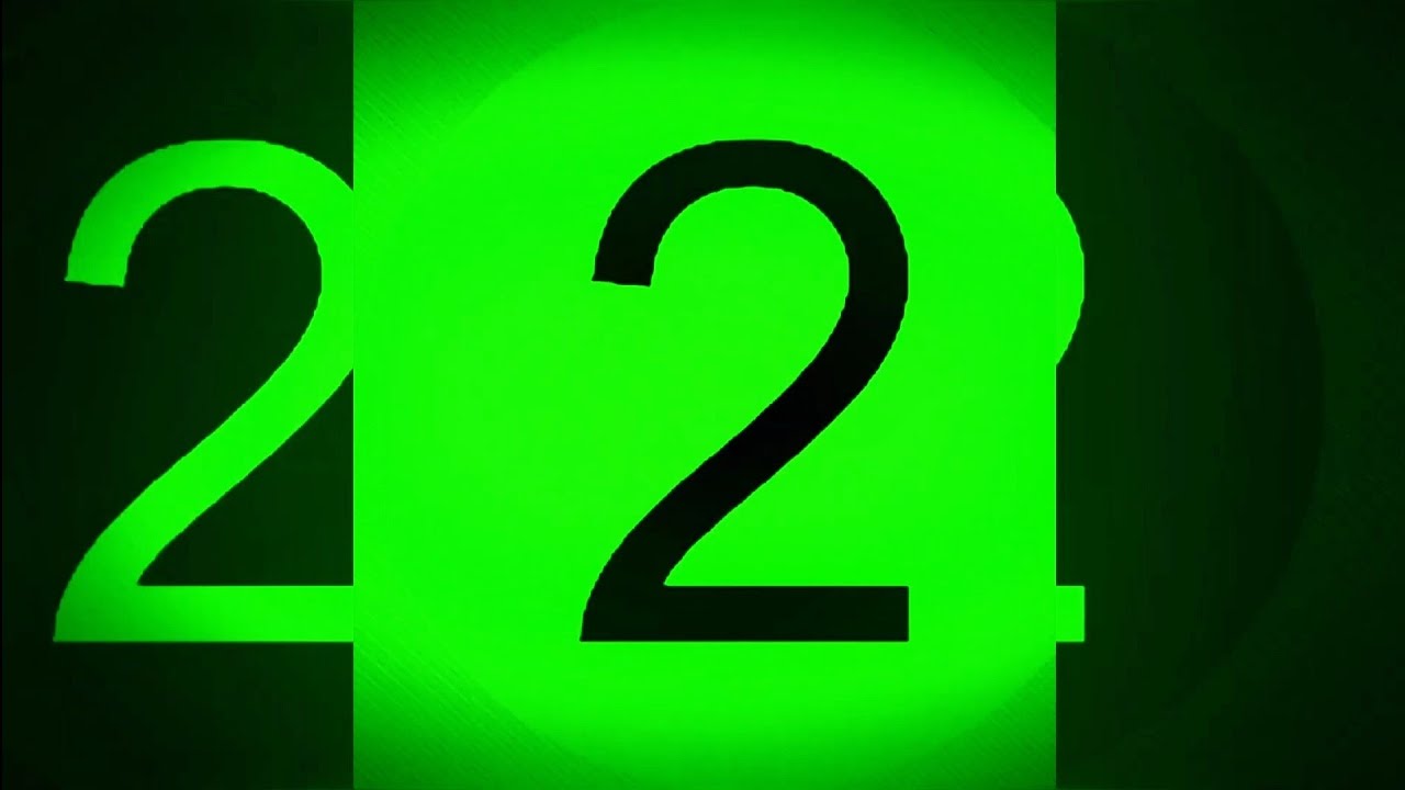 GREEN 100to0 countdown | VERY FAST video timer