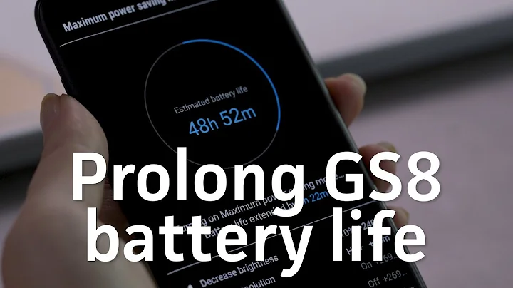 Tips for prolonging your Galaxy S8's battery life