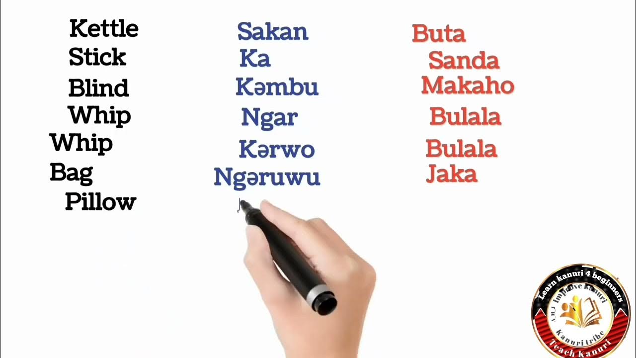 Most important and usually words in English kanuri and Hausa Languages