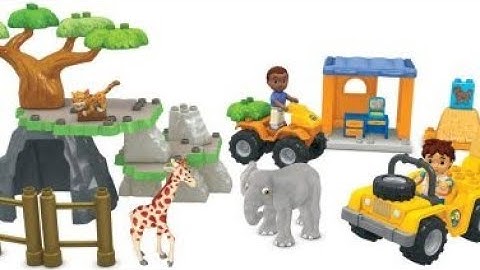 Mega Bloks GO Diego go African safari tour with DUPLO DISNEY princess / 메가블럭 디에고와 디즈니 공주들의 아프리카 사파리