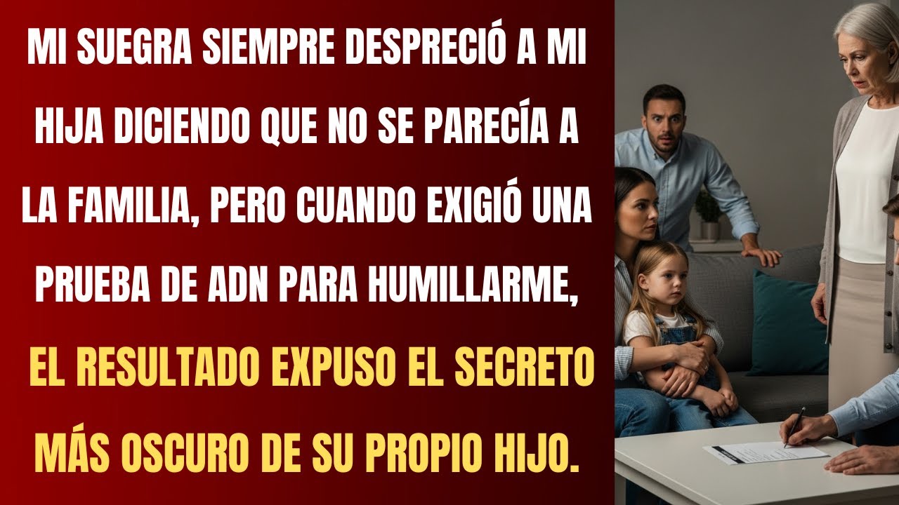 “Mi suegra dijo que mi hija no era de su sangre; el ADN reveló una verdad devastadora.”