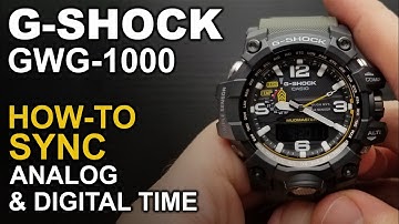 Gshock Mudmaster GWG-1000 - Adjusting watch hands - Module 5463