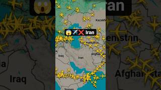 Why Planes are Avoiding Iran & Iraq Airspace? ✈️🚫#flightradar24 #shorts