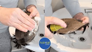 How To Clean Front Edges Of Hair System | Non-Surgical Hair Replacement System Men/Women | UK/USA